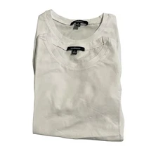 Ambiance T-Shirts 2 Pack Womens Size S White Crew Neck Short Sleeve Summer NEW