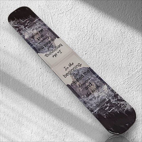 Bible Verse Magnetic Bookmark, Foldable, Double Sided, Multicolor Scenery.  - Bild 2 von 10