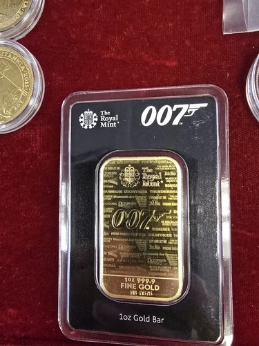 007 James Bond "No Time To Die" 2020 Rare Collectable 1oz Fine Gold Bar 999.9 - Picture 3 of 9