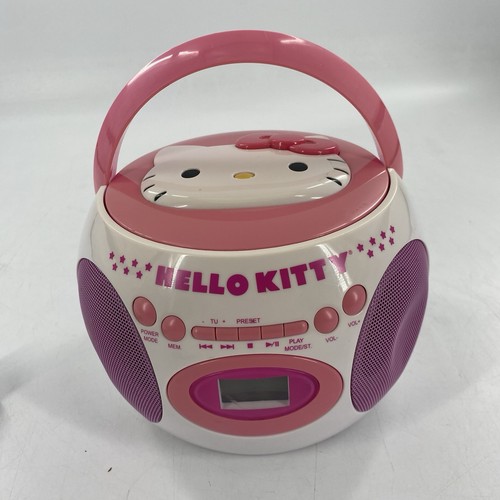 Hello Kitty Sanrio Vintage tragbarer Stereo CD Player Radio Bluetooth Ghettoblaster - Bild 7 von 13