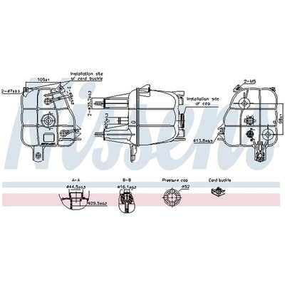   NISSENS EXPANSION TANK COOLANT NIS 996307 NEW DE STOCK