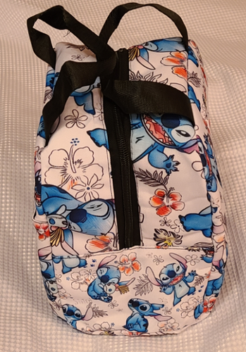 Borsa termica riutilizzabile isolata Stitch bianca pranzo con tasca frontale nuova - Foto 4 di 5