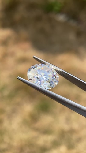 3-10mm GRA Certificado VVS1 D Blanco Moissanita Redondo Corte Brillante Diamante Solitario - Vídeo 1 de 1