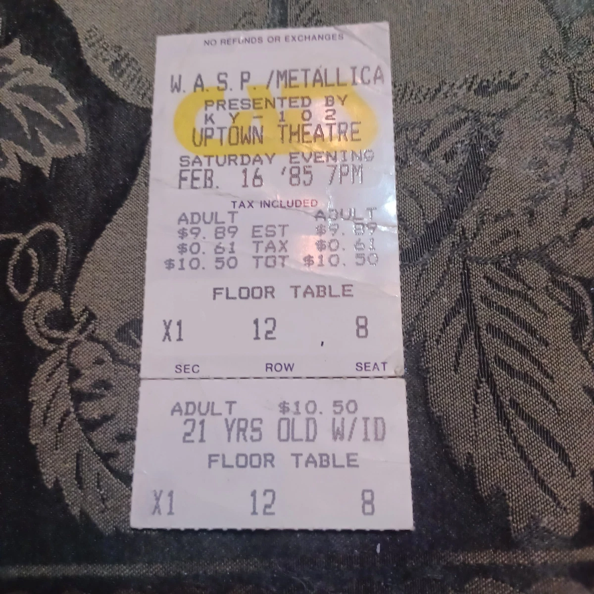 Metallica Concert Memorabilia for sale | eBay