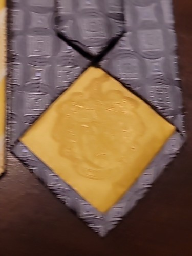 Donald Trump Herren Krawatte Signature Collection Gelb & Blau Seidenkrawatte Luxus 2 Stück - Bild 4 von 13