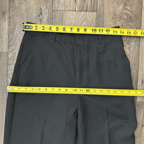 Dockers Boys Classic Dress Pants Striped Black Size 18 Reg - Picture 7 of 8