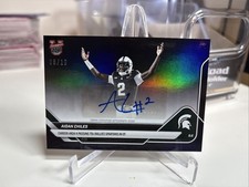 Aidan Chiles 2025-26 Bowman U NOW Football Black Foil Auto /10 Michigan State