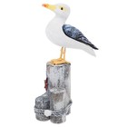 1Pc Creative Seagull Sculpture Resin Bird Craft Simulation Seagull Adornment