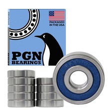 PGN 10 Pack 6200-2RS Bearing - Lubricated Chrome Steel Sealed Ball Bearing ...