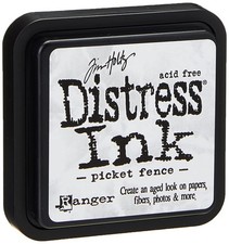 Tim Holtz Picket Fence Distress Ink Pad Water Based Stamping Tool 3X3 Inch