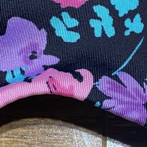 Ashley Stewart Butterfly Bra Size 46DDD Black Pink Purple Floral Print - Picture 7 of 19