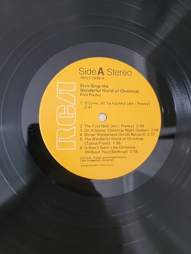 Elvis Presley Christmas Albums Vinyl Record Original Releases See All Photos - Imagen 18 de 22