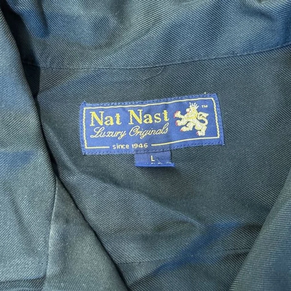 Черная рубашка Nat nast «Оплачено полностью» с графикой на спине с коротким рукавом на пуговицах - Изображение 4 из 4