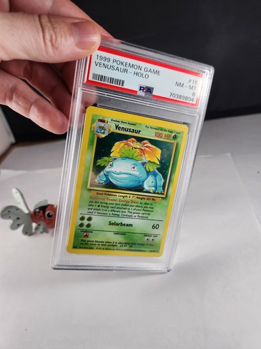 PSA 8 NM Venusaur 15/102 - Unlimited Base Set 1999 - Holo Rare - Picture 3 of 9