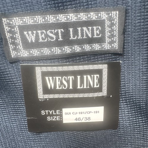 70s Vtg West Line Suit Mens 46/38 Blue Ostrich Western Point Yoke Rockabilly - Picture 3 of 21