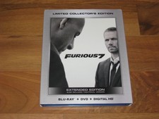 Furious 7 (Blu-ray/DVD, 2-Disc Set, Extended Edition, Includes Digital Copy) Cov