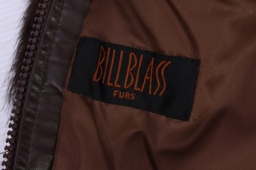 Rare Vintage 1970s Bill Blass Men's Brown Beaver Fur Coat Jacket - Bild 18 von 18
