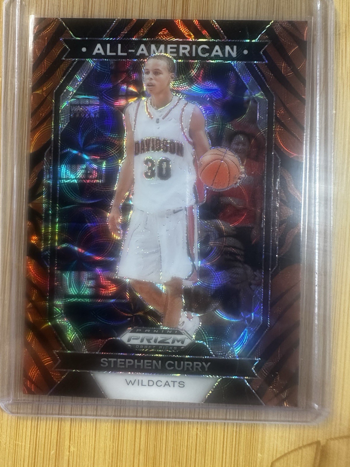 Stephen Curry 2024 Panini Prizm Draft Tiger Stripes Prizm SP All-American 13
