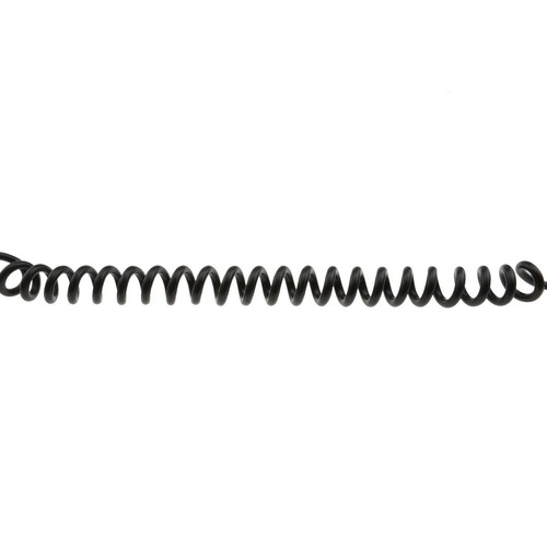 COILED Shielded USB 2.0 A To MICRO B Data Charger Cable Phone/Tablet BLACK/WHITE - Afbeelding 6 van 11
