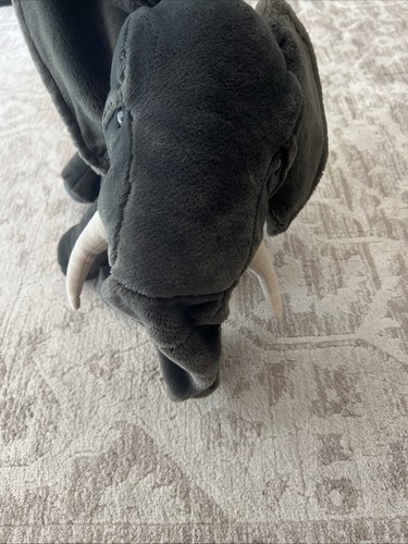 Folkmanis Ganzkörper-Elefant mit beweglichem Rüssel & Mund Plüschpuppe 20 Zoll groß - Bild 9 von 10