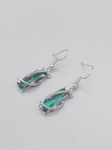 Womens Earrings Drop Dangle Hook Silver Plated Crystal Gift Fashion Jewellery