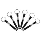  6 PCS Replacement Stylus Touchscreen Pen Keychain Cute Keyring Loop Accessory