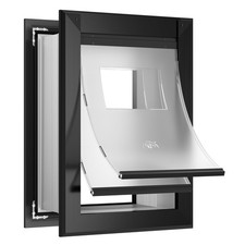 Dog Door for Wall, Heavy Duty Dog Door with Aluminum Frame and Telescoping Tu...