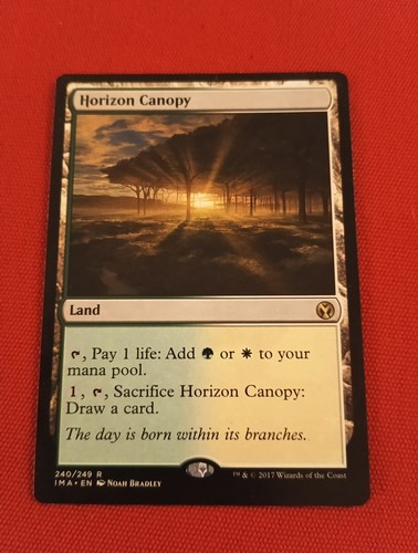 Horizon Canopy Iconic Masters Terrain Rare Magic MTG VO ENG - Picture 1 of 2