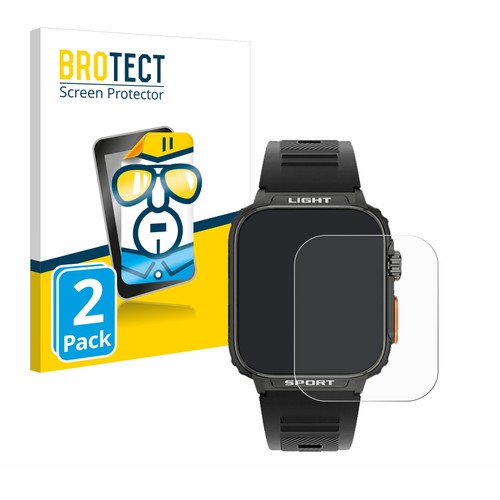 2x Screen Protector for Bekomiya Smartwatch 1.91" Clear Protection Film