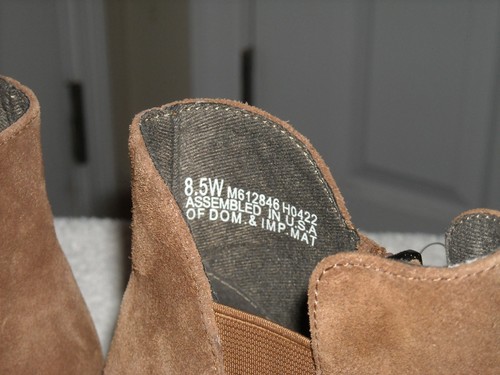 Munro Stiefel, Größe 8,5 W Wildleder-Obermaterial, Synthetiksohle, hellbraun, mit Etikett - Bild 5 von 11