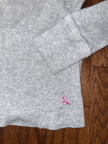 Girls Gray Long Sleeve Shirt By Gap Size 6 - Picture 2 of 3