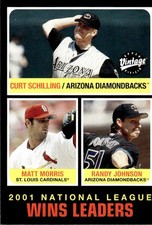 2002 Upper Deck Vintage #276 Curt Schilling / Matt Morris / Randy Johnson LL