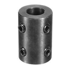 Shaft Coupling 1/2" Bore 1" OD 1-1/2" Length Rigid Coupling (4 Set Screws)