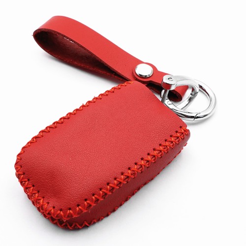 Red Leather Key Fob Cover For 2020 2021 2022 Ram 2500 3500 4500 5500 5 Buttons - Picture 3 of 5