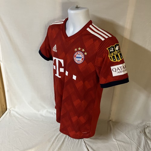Adidas FC Bayern Munich 2018 Home Jersey #35 Small T- Mobile Red Futbol Soccer - Picture 8 of 12