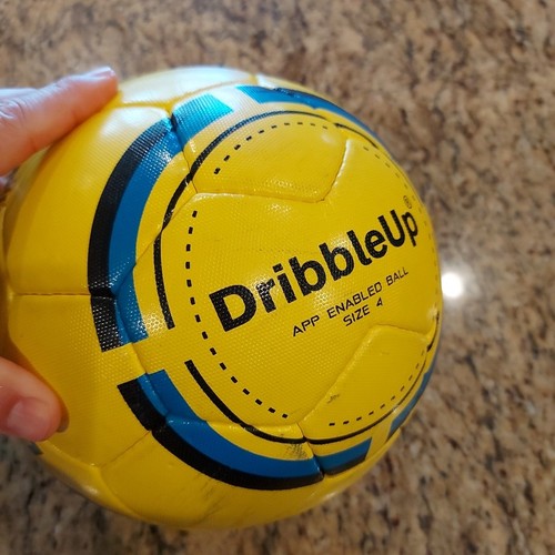 Balón de fútbol inteligente Dribble Up talla 4 aplicación habilitada entrenamiento SOLO PELOTA AMARILLA - Imagen 10 de 11