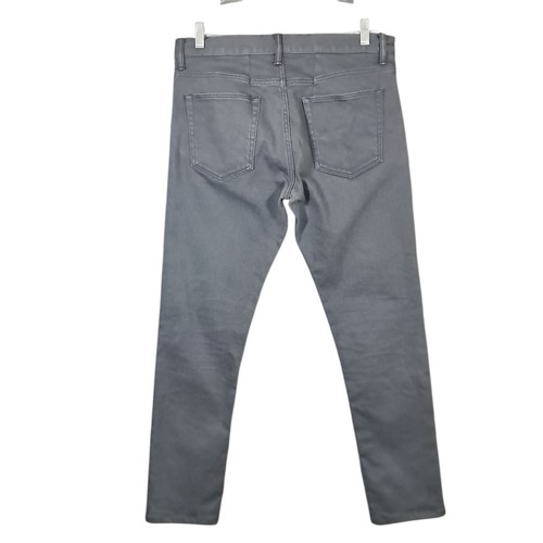 John Elliott The Cast 2 Slim Herren 34x29,5 Denim Jeans dunkelgrau beschichtet Japan - Bild 2 von 14