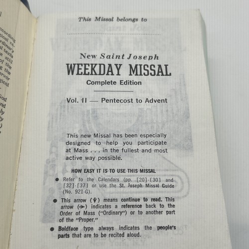 St. Joseph Weekday Missal (Vol. II / Pentecost to Advent) *Complete Edition 1975 - Bild 7 von 12