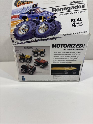 Zee Toys Renegades 2 Speed Grippers Red Jeep Mad Dog - Picture 3 of 8