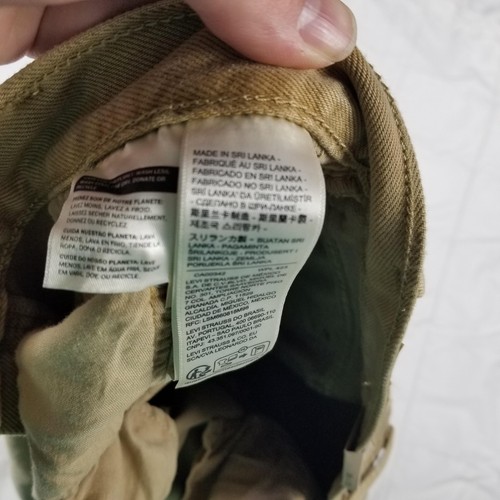 Pantalones de mezclilla Levis 501 para hombre 28x32 caqui tostado pierna recta botón mosca 100 % algodón nuevos - Imagen 14 de 15