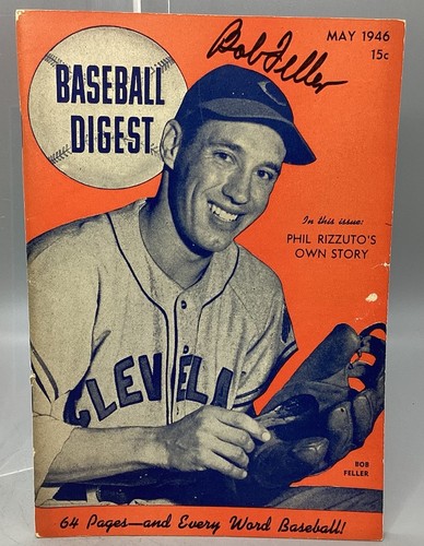 Bob Feller Autographed Magazine - Baseball Digest - JSA Certified - Picture 2 of 4