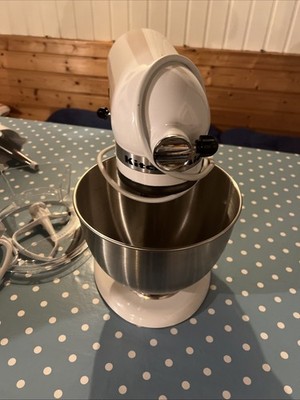 KitchenAid Küchenmaschine 5K45SSEWH Classic, Weiß Gebraucht