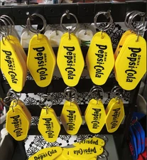 Vintage NEW Bright Motel Keychain Pepsi-Cola Advertising (1pc)