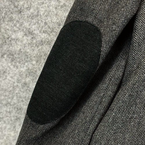 Next herringbone blazer jacket size UK 38R Tailored Fit Brown mix Elbow Patches - Picture 4 of 10