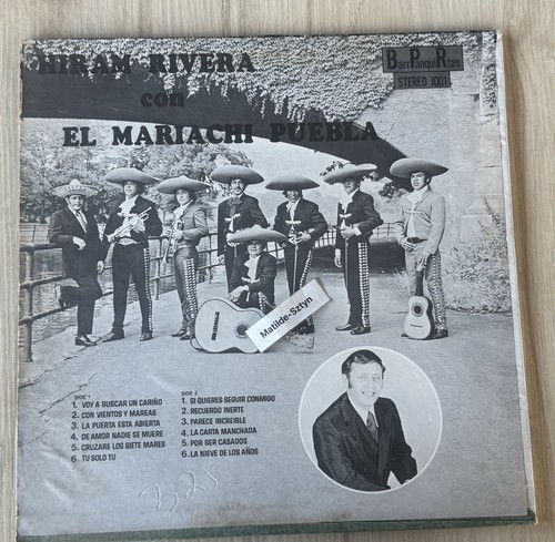 HIRAM RIVERA con El Mariachi Puebla ARRANQUITAS BPR LP Ranchera vals huapango - Imagen 2 de 6