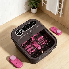 Foldable Automatic Heating Foot Spa Bath w/ Massage Rollers