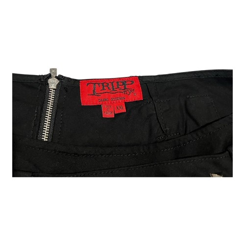 TRIPP NYC Daang Goodman Pleated Chain Mini Skirt XXL Black Gothic Y2K Punk NWT - Picture 9 of 11