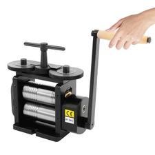 130mm Manual Rolling Mill Machine, Wire Flat Pattern Sheet Metal Jewelry Tool