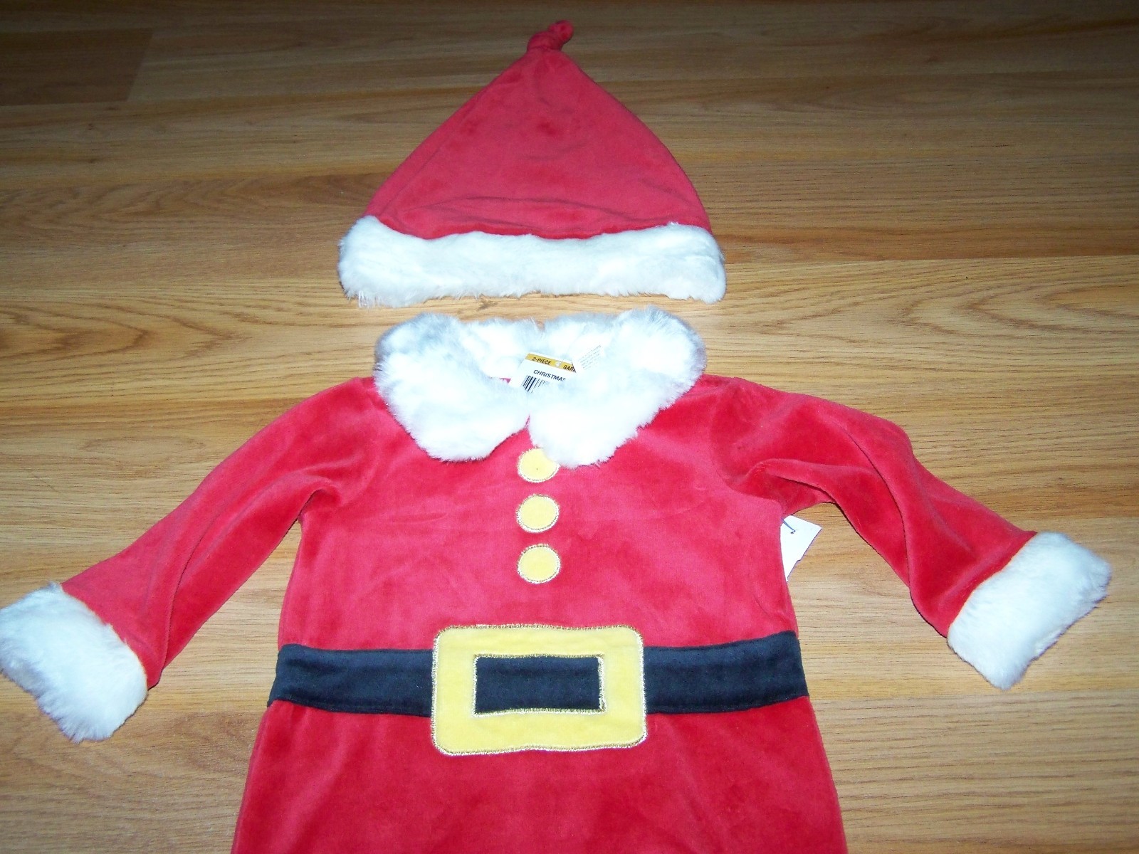 NWT HOLIDAY EDITIONS INFANT RED WHITE 2 PC SANTA SUIT SIZE 0-3M