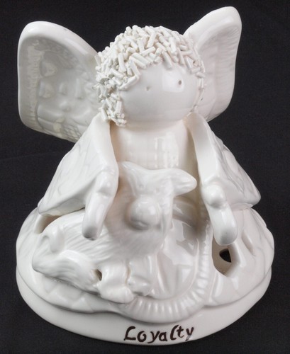Loyalty Angel with Dog Tealight Candle Holder - 第 1/10 張圖片